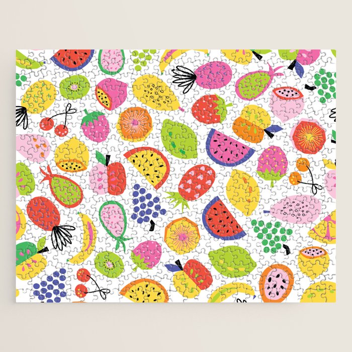 Fruit Salad Pattern Jigsaw Puzzle Gallery Image 1