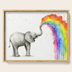 Rainbow Baby Elephant Serving Tray Gallery Image 1