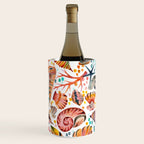 Painted Seashells - Coral & Blue Wine Chiller Gallery Image 1
