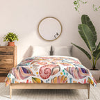 Painted Seashells - Coral & Blue Comforter Gallery Image 3