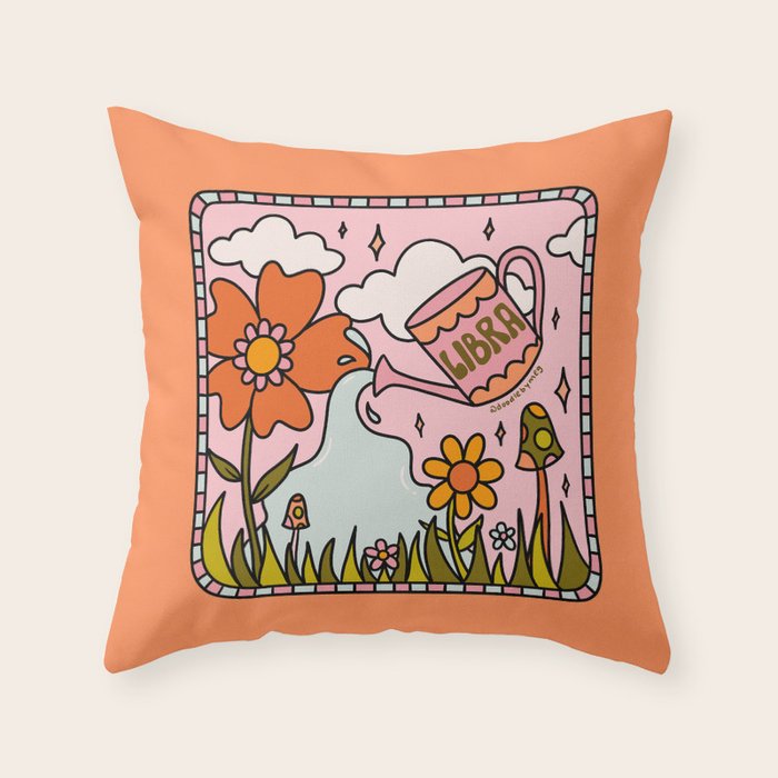 Libra Garden Throw Pillow Gallery Image 6