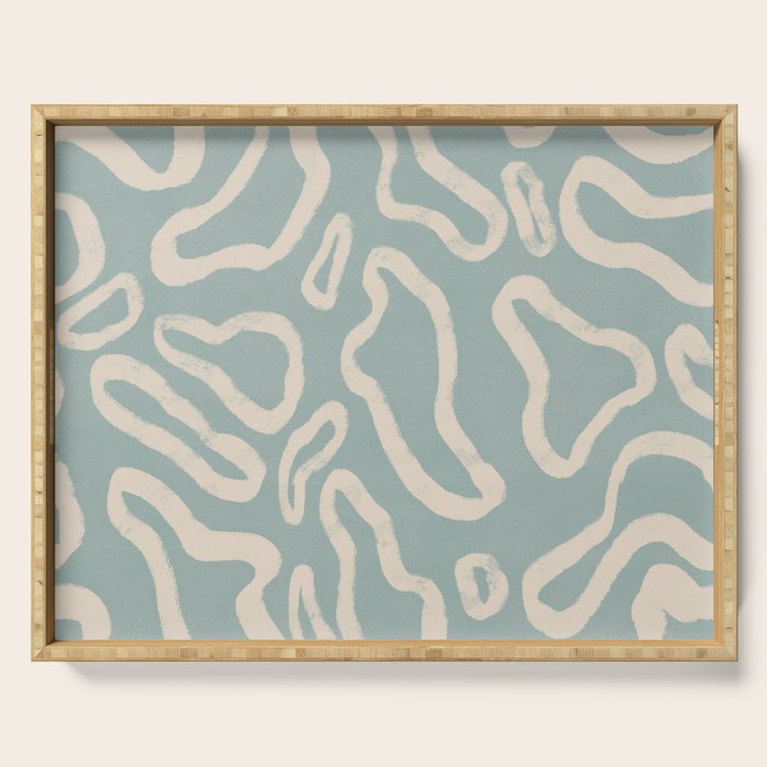 Organical shapes #443 Serving Tray Gallery Image 1