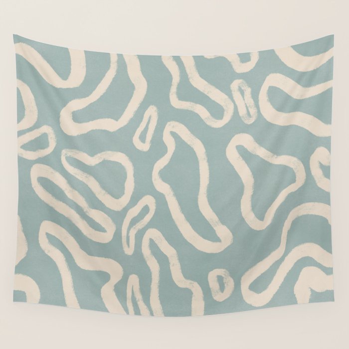 Organical shapes #443 Wall Tapestry Gallery Image 4