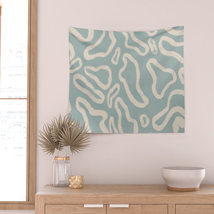 Organical shapes #443 Wall Tapestry Gallery Image 2