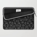 Black cats on black Laptop Sleeve Gallery Image 2