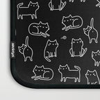 Black cats on black Laptop Sleeve Gallery Image 3