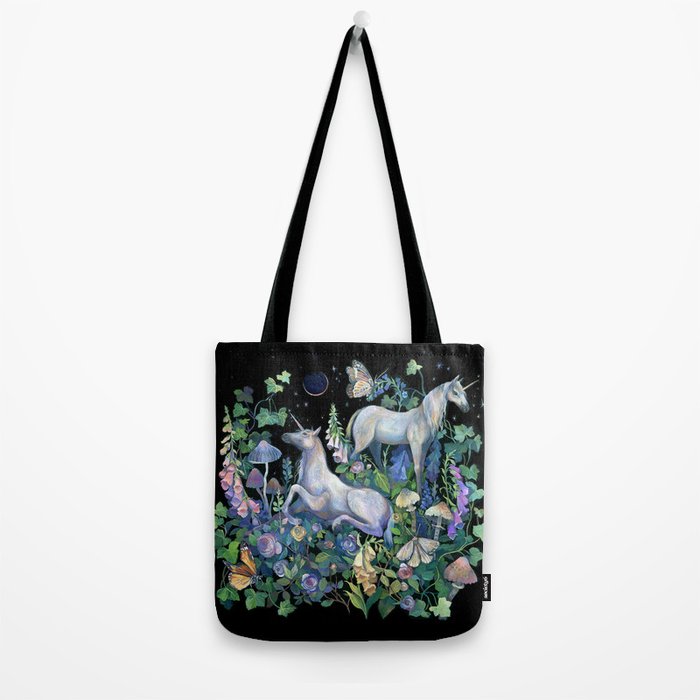 Unicorns Magical Rose Garden Tote Bag Gallery Image 2