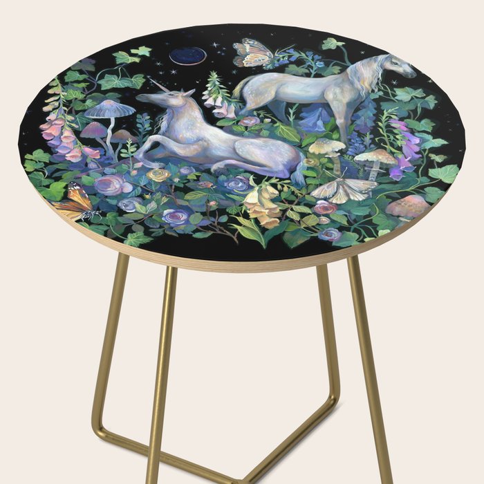 Unicorns Magical Rose Garden Side Table Gallery Image 2