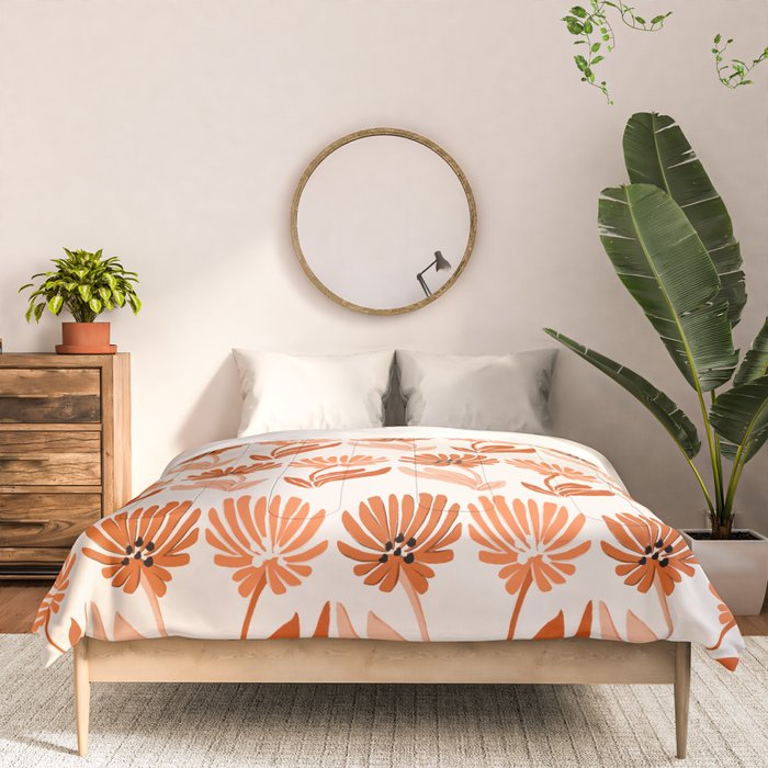 Cinnamon Twin Floral Pattern Comforter Gallery Image 3