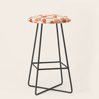 Cinnamon Twin Floral Pattern Stool Gallery Image 1