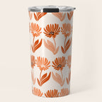 Cinnamon Twin Floral Pattern Travel Mug Gallery Image 1