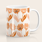Cinnamon Twin Floral Pattern Coffee Mug Gallery Image 1