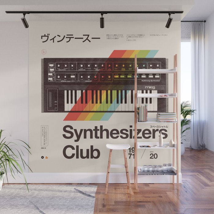 Synthesizers Club Wall Mural Gallery Image 1