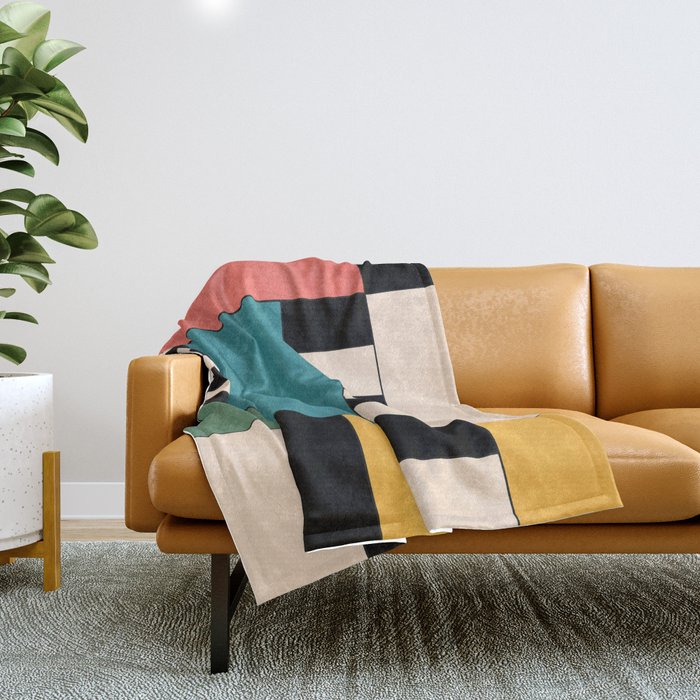 Geometric Abstraction 100 Throw Blanket Gallery Image 1