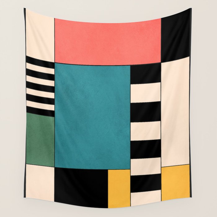 Geometric Abstraction 100 Wall Tapestry Gallery Image 4