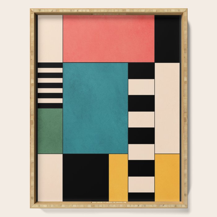 Geometric Abstraction 100 Serving Tray Gallery Image 1