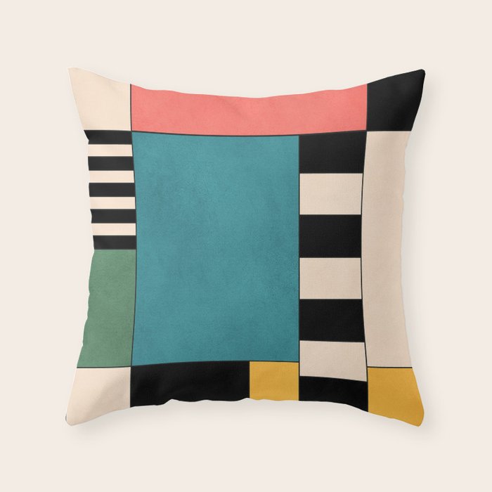 Geometric Abstraction 100 Throw Pillow Gallery Image 6