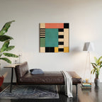 Geometric Abstraction 100 Wood Wall Art Gallery Image 2