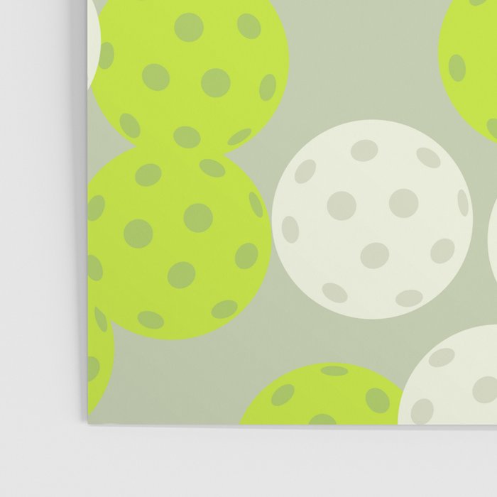 Pickleball Ball Pattern Poster Gallery Image 3
