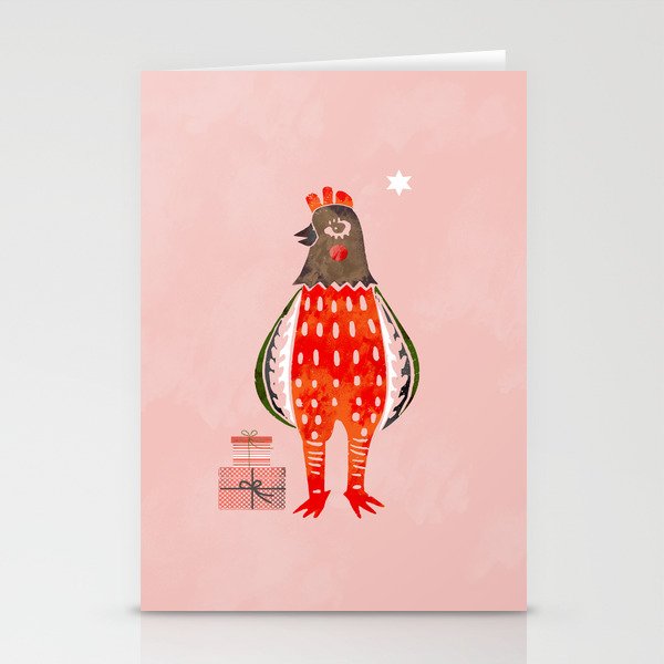 Christmas Chicken - illustration Stationery Card Gallery Image 2