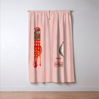 Christmas Chicken - illustration Window Curtain Gallery Image 3