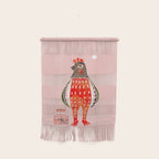 Christmas Chicken - illustration Wall Hanging Gallery Image 1