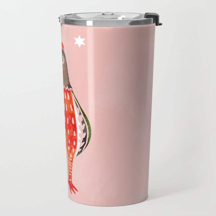 Christmas Chicken - illustration Travel Mug Gallery Image 2