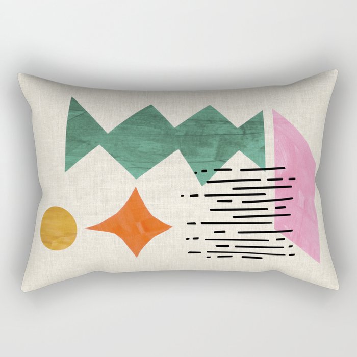 Midcentury Float Rectangular Pillow Gallery Image 1