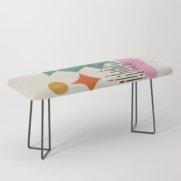 Midcentury Float Bench Gallery Image 1