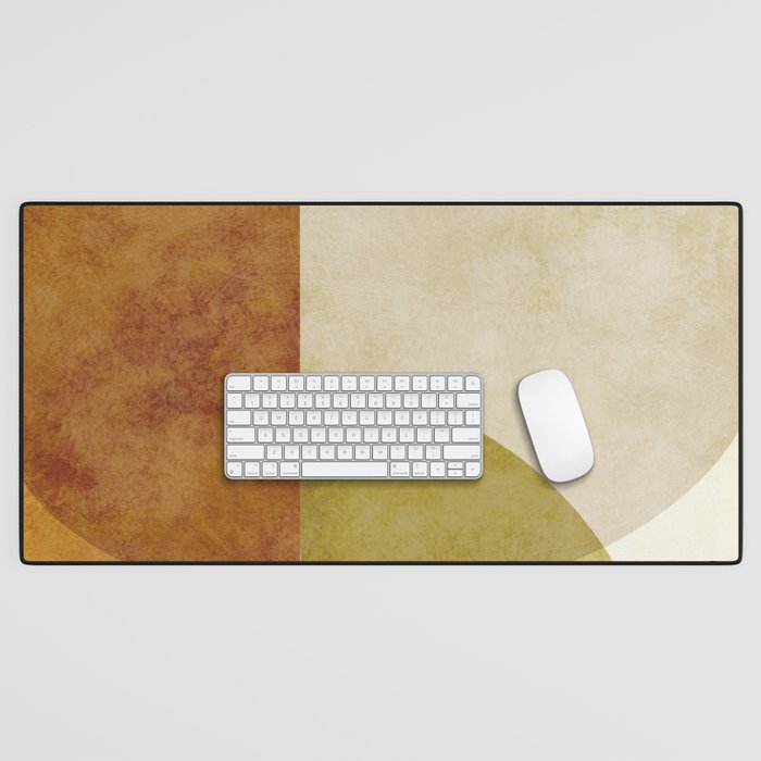 organic shapes abstract boho 4 Desk Mat Gallery Image 1
