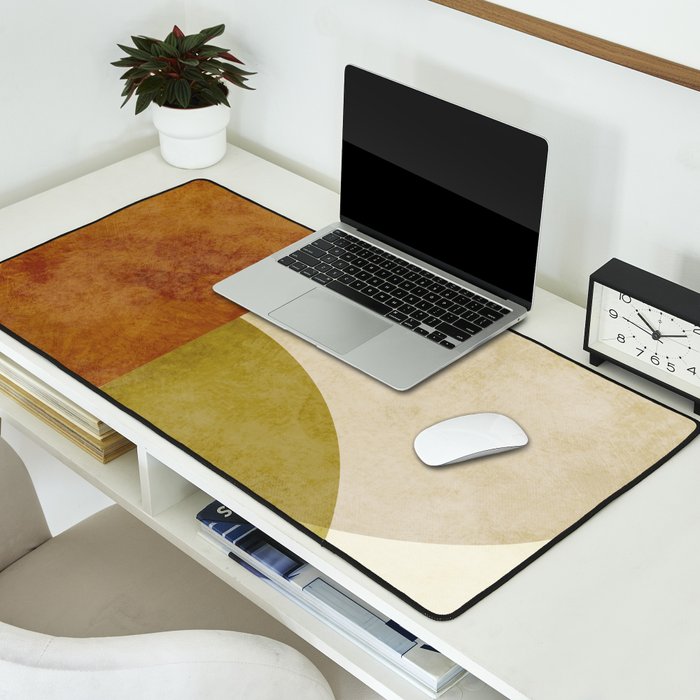 organic shapes abstract boho 4 Desk Mat Gallery Image 2