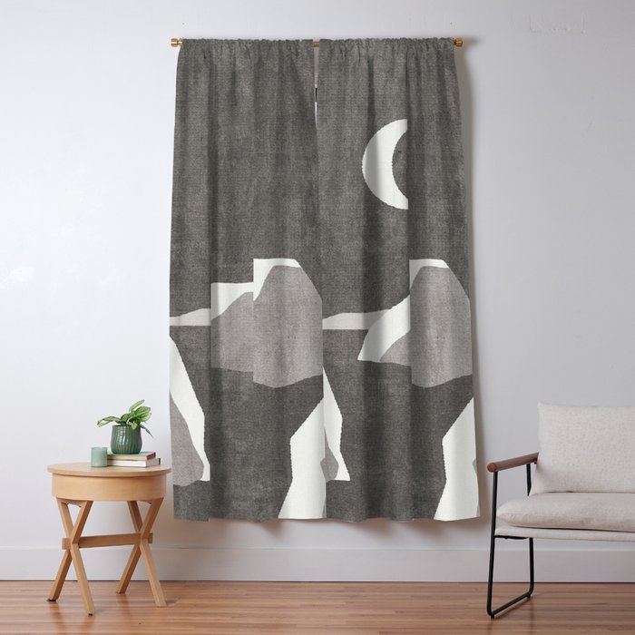 LANDSHAPES / Arctic - Night Window Curtain Gallery Image 1