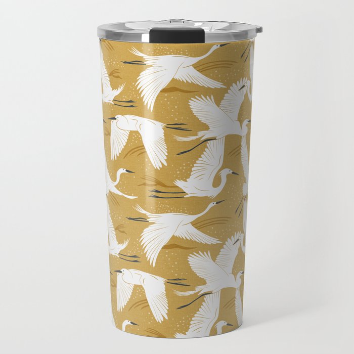 Soaring Wings - Goldenrod Yellow Travel Mug Gallery Image 1