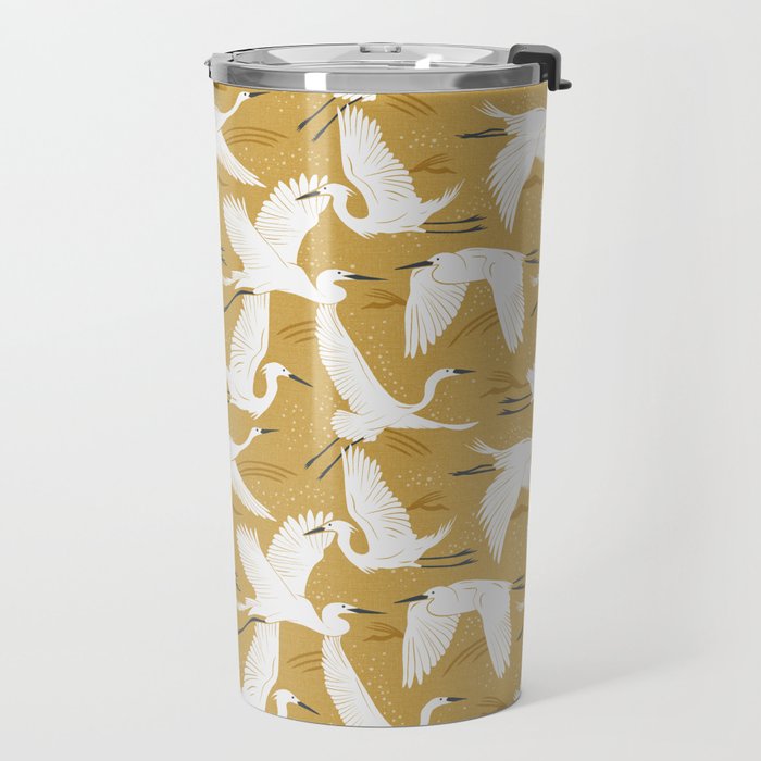 Soaring Wings - Goldenrod Yellow Travel Mug Gallery Image 2