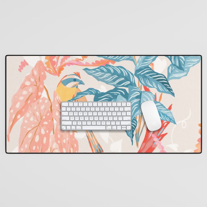 Birds and Plants Desk Mat Gallery Image 1