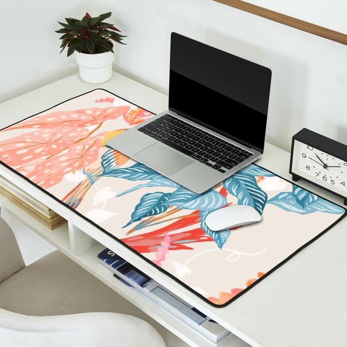 Birds and Plants Desk Mat Gallery Image 2