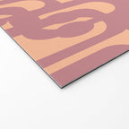 Mid Century Modern Loop Pattern Mauve Plum Peach Welcome Mat Gallery Image 2