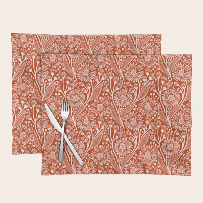 Rust Coneflowers Placemat Gallery Image 1