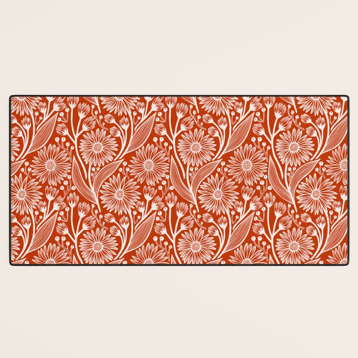 Rust Coneflowers Desk Mat Gallery Image 3