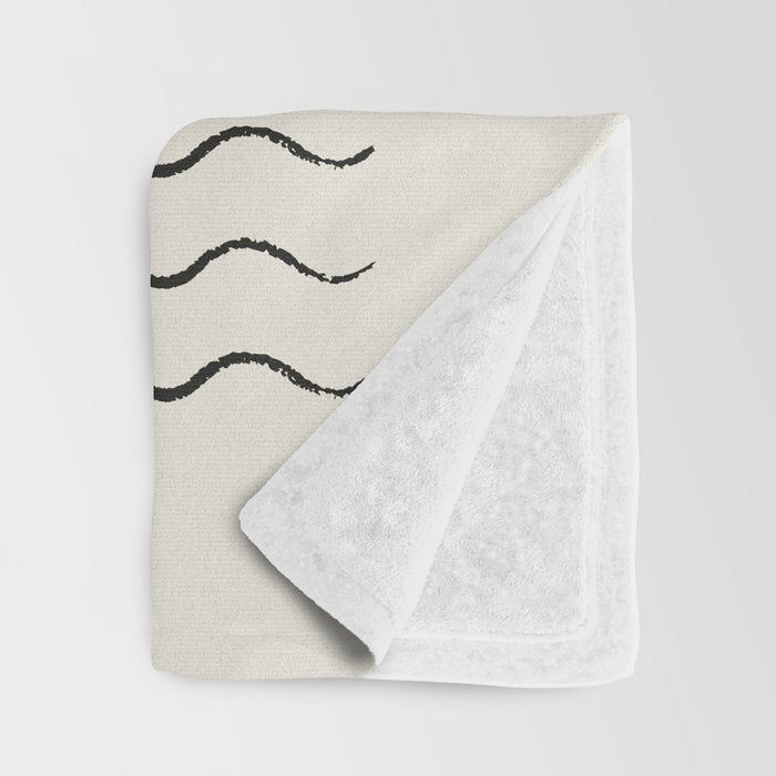 Sunrise Ocean -  Mid Century Modern Style Throw Blanket Gallery Image 3