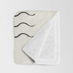 Sunrise Ocean -  Mid Century Modern Style Throw Blanket Gallery Image 3