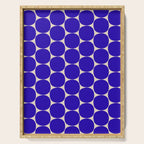 Mid Mod Dots Retro Contemporary Pattern in Cobalt Blue and Beige Serving Tray Gallery Image 1