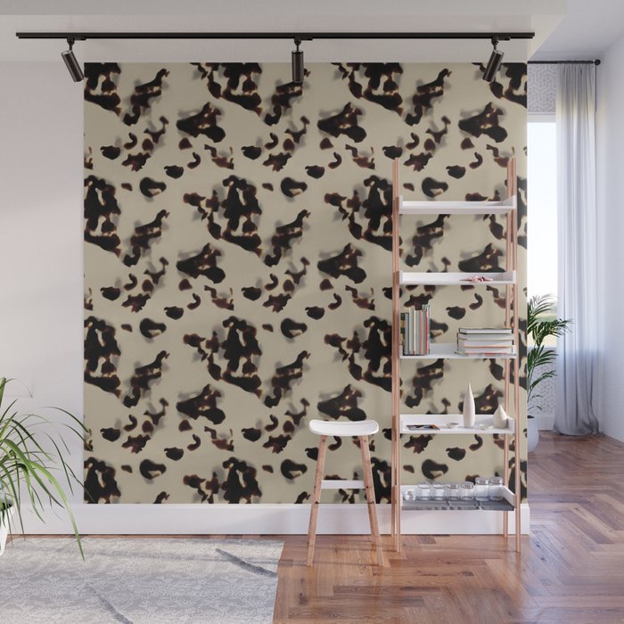 Chic Tortoise Shell on Ivory Wall Mural Gallery Image 1
