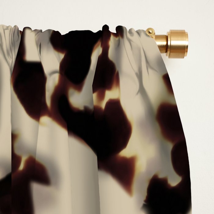 Chic Tortoise Shell on Ivory Window Curtain Gallery Image 2