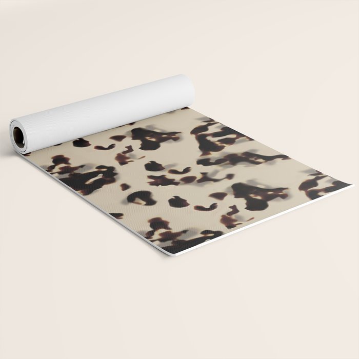 Chic Tortoise Shell on Ivory Yoga Mat Gallery Image 2
