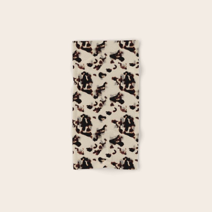 Chic Tortoise Shell on Ivory Bath Towel Gallery Image 1