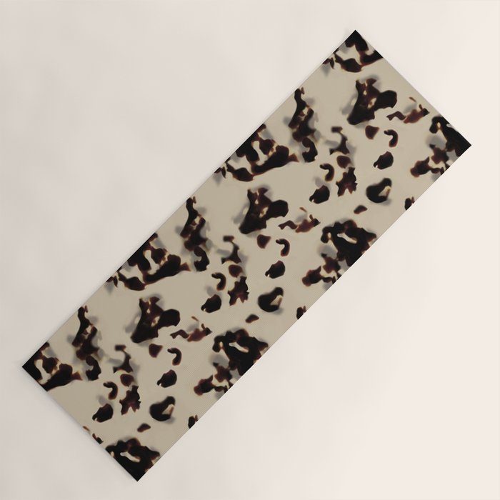 Chic Tortoise Shell on Ivory Yoga Mat Gallery Image 1