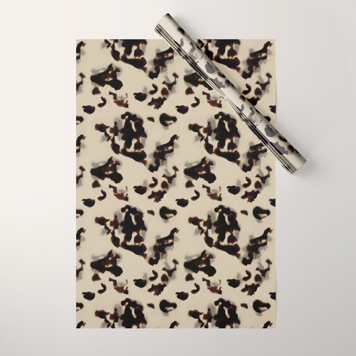 Chic Tortoise Shell on Ivory Wrapping Paper Gallery Image 1
