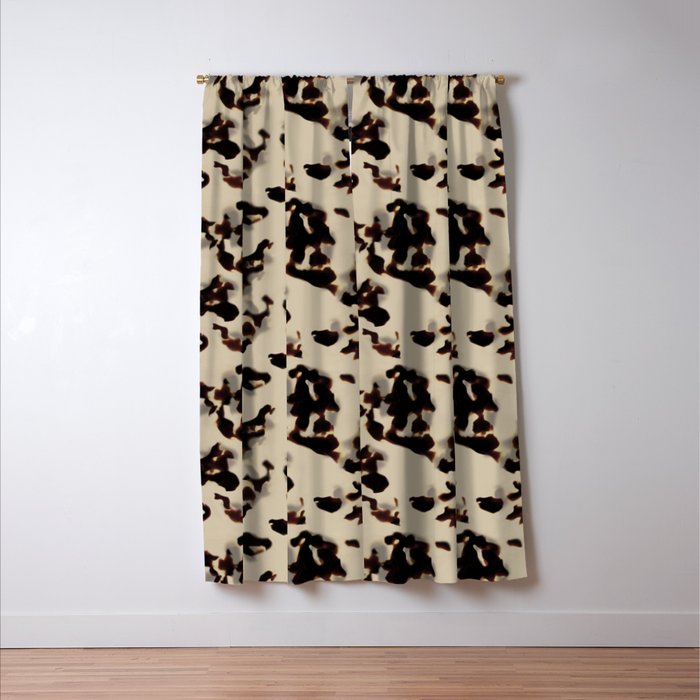 Chic Tortoise Shell on Ivory Window Curtain Gallery Image 3