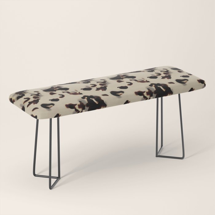 Chic Tortoise Shell on Ivory Bench Gallery Image 1
